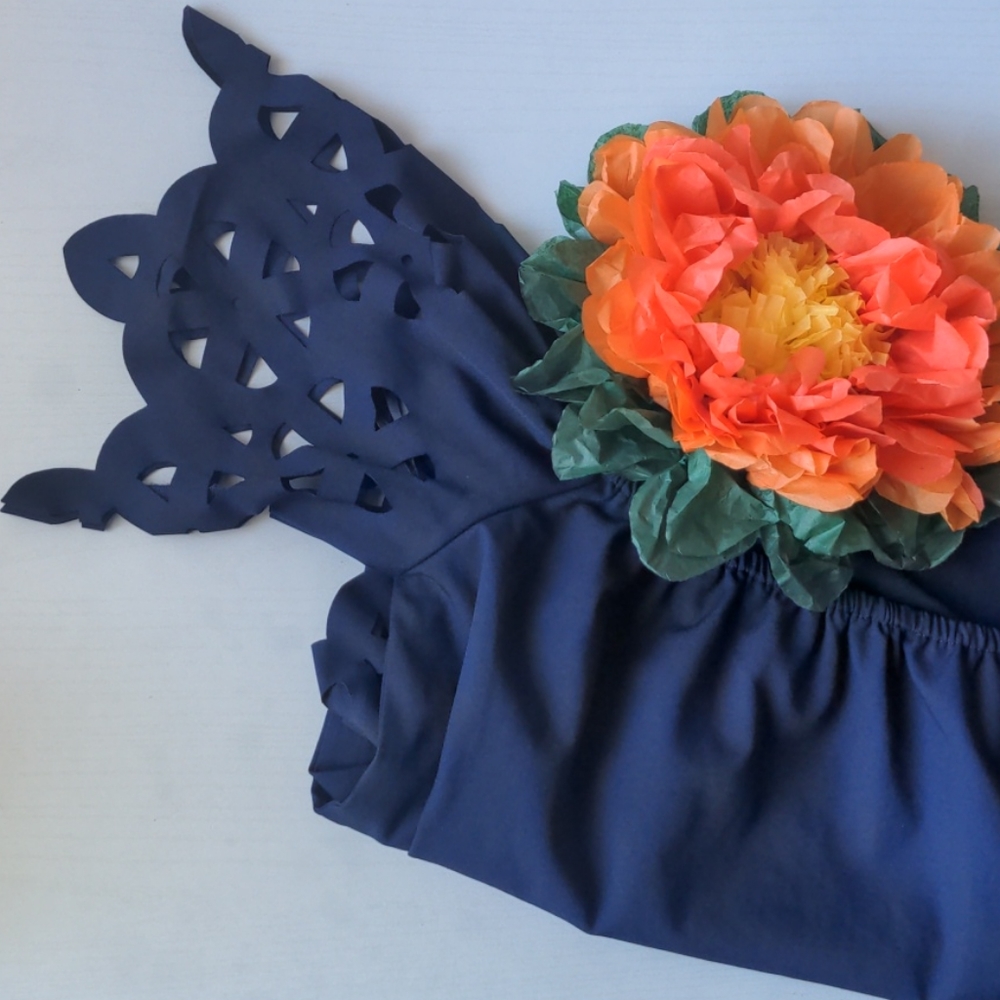 Off shoulder Navy Blue dress